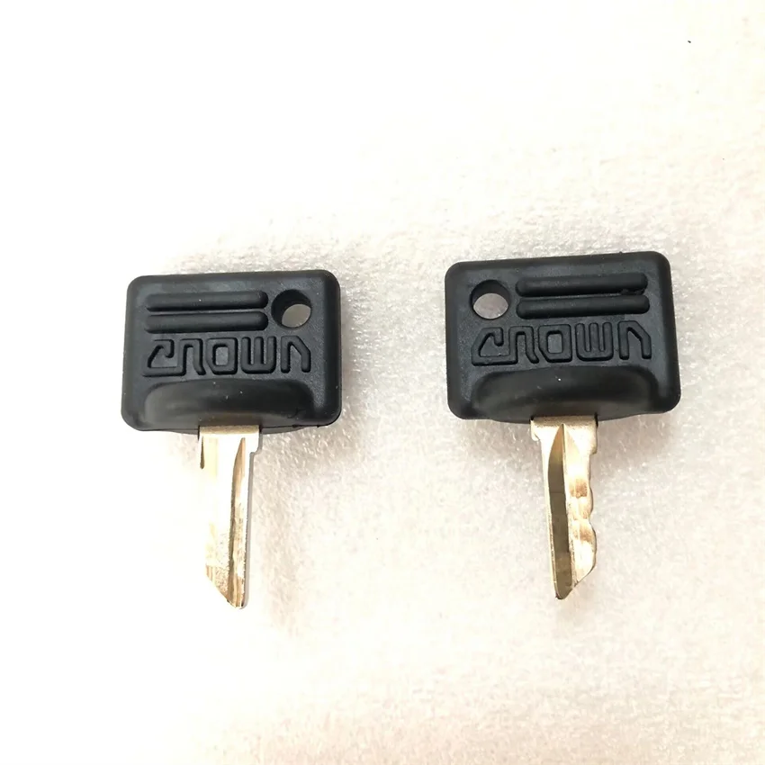2PCS 107151-001 Crown Key Switch Ignition Switch Start On Off Lock for Crown Electric Forklift Pallet Truck Stacker
