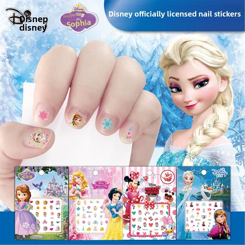 Stickers Ongles Disney Officiels – Frozen, Princesses, Mickey