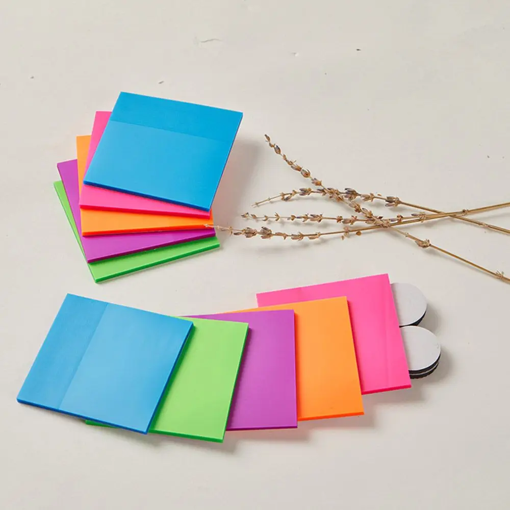

School Waterproof Diary Scrapbooking Self-adhesive Office Accessories Transparent Notepad Memo Pad Memo Note Sticky Notes