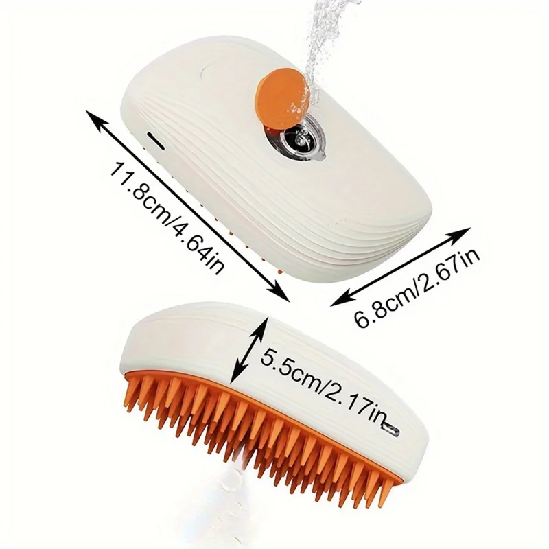 Dog Steamer Brush Cat Steam Brush Electric Spraycat Hair For Massage Pet Grooming Cat Hair For Removing