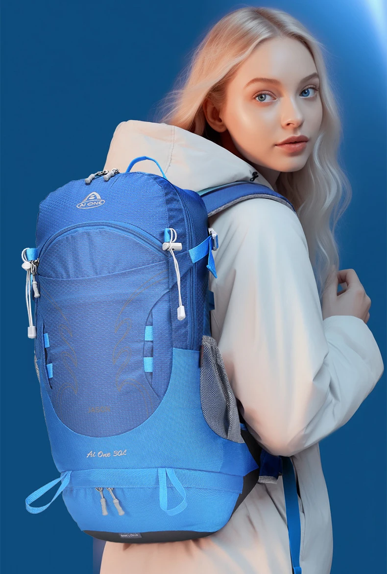 30L Hiking Backpack for Men Women Lightweight Travel Camping Backpacks with Rain Cover Trekking Climbing Bag 6