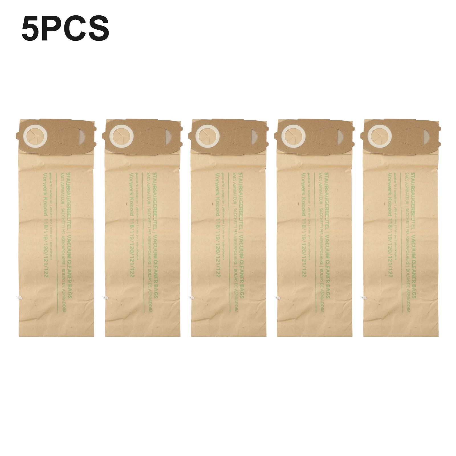 

Premium Filtration Dust Bags for VK 118 119 120 121 122 Vacuum Cleaner Set of 5 [Maximum Suction]