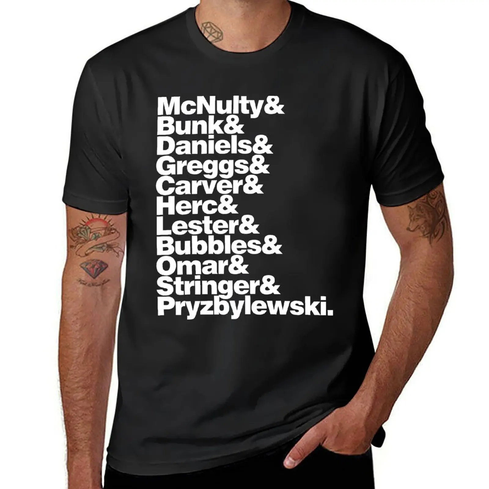 

THE WIRE T-Shirt shirts graphic tees anime mens graphic t-shirts funny