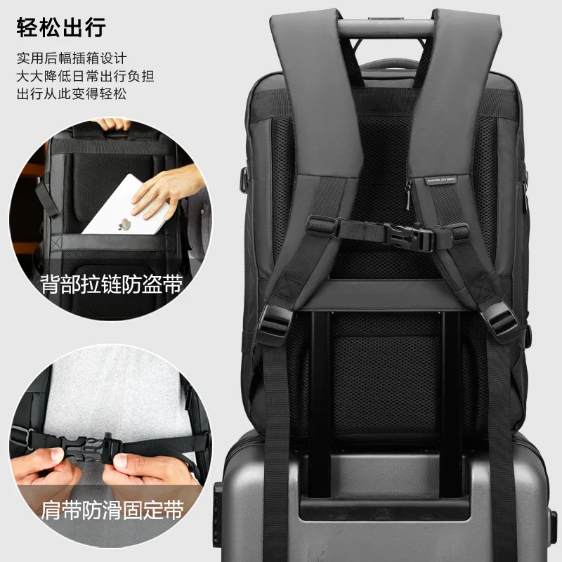 Mark Ryden 17"Laptop Backpack Raincoat Male Multi-layer Space Large Capacity Travel Backpack Bag Anti-thief Mochila for Women 5