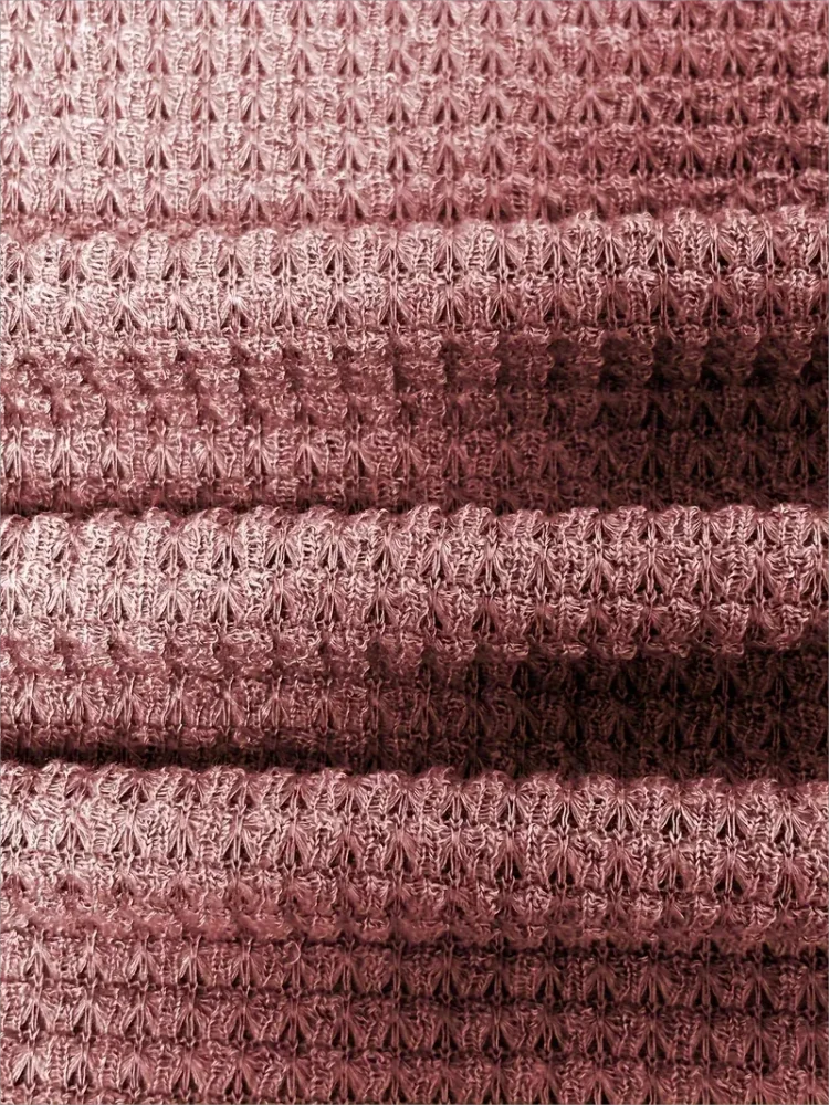Lässiges, einfarbiges Damen-T-Shirt in Übergröße mit Rundhalsausschnitt – Detail 8