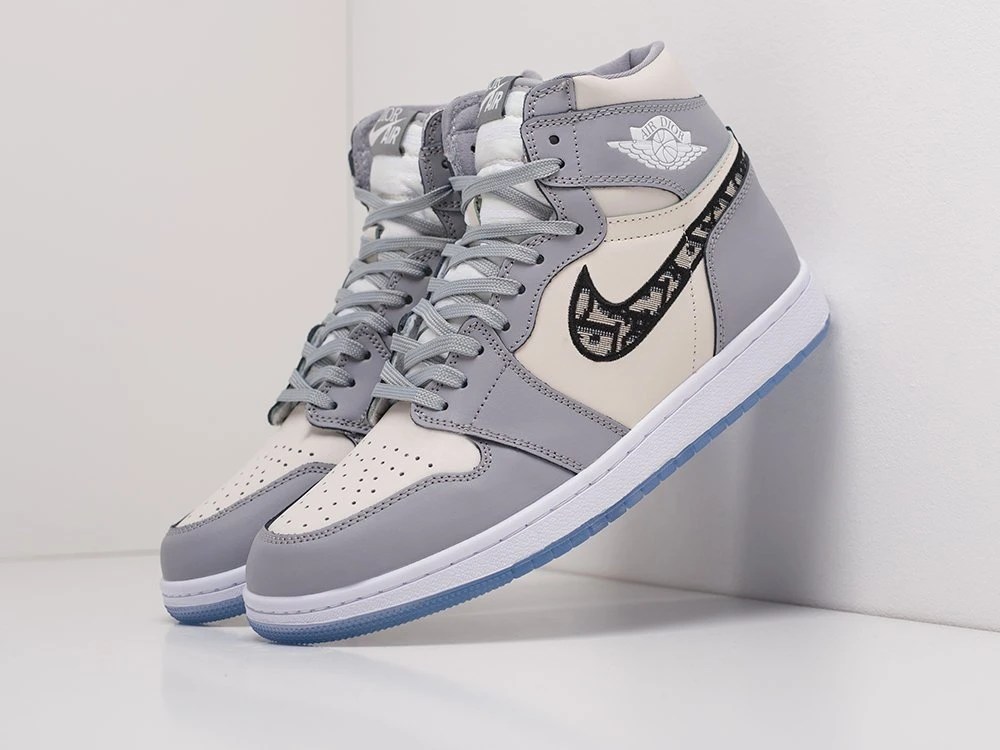 Sneakers Dior X Nike Air Jordan 1 Gray Demisezon For Men - Men's Vulcanize  Shoes - AliExpress