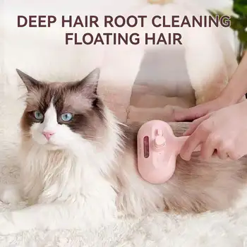 Cat Steam Brush, Spray Cat Brush, Pet Spray Hair Removal Comb for Shedding and Grooming, Water Brush for Cats Dogs Small Animals 3