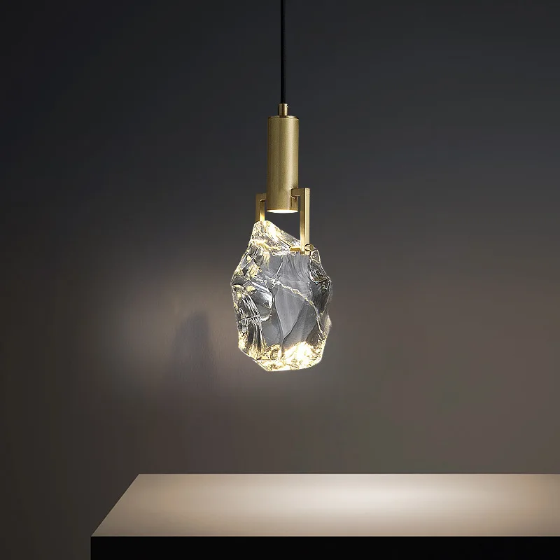 

Postmodern crystal chandelier restaurant bar study bedroom bedside small pendant light Wholesale