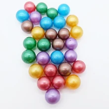 

20 PCS Glass Ball Cream Cattle Small Marbles Pat Toys Parent- Child Beads Console 16 Mm Game Pinball Machine of Bouncing Ball