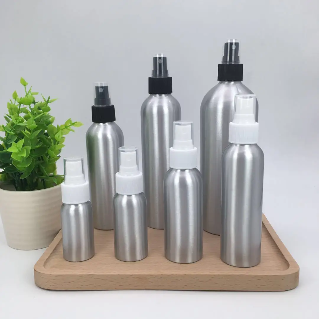 60ml~250ml Aluminum Spray Bottle Cosmetic Bottle Empty Mini Metal Atomizer Bottles Travel Perfume for Cosmetics Planting Travel 2