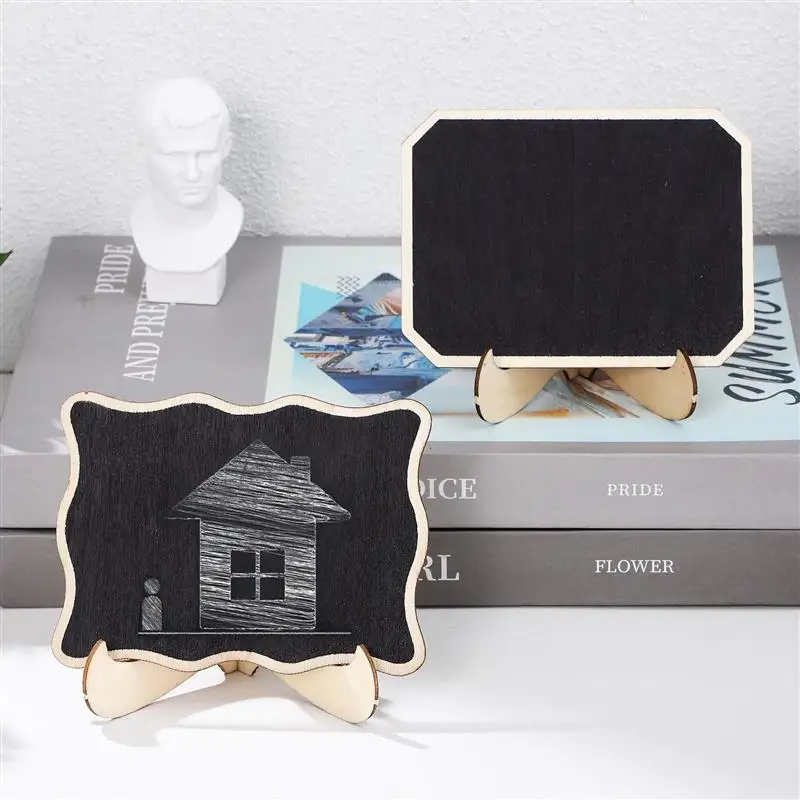 미니 칠판 간판 데스크탑 칠판 메시지 보드, 탁상 장식, 1 세트