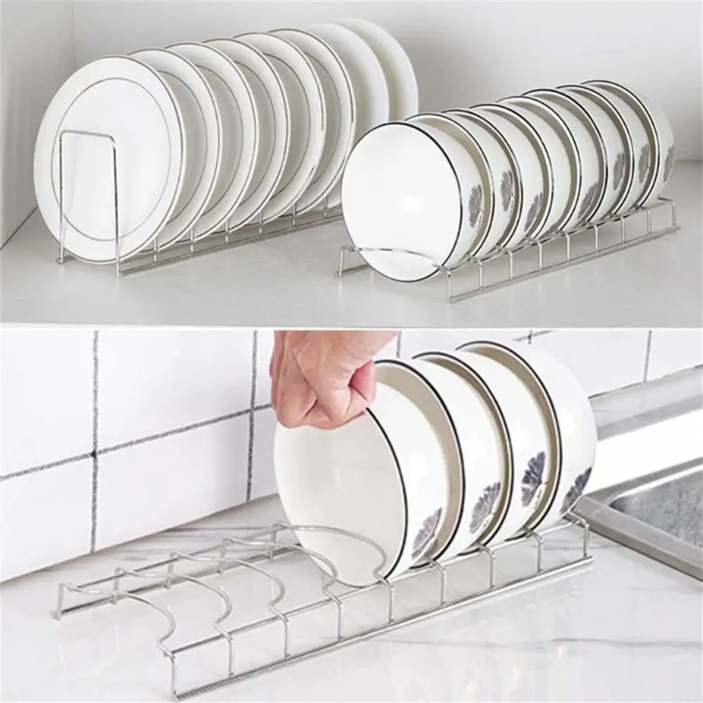 MAJIALIS - Escurridor de Trastes Acero Inoxidable para Mostrador de Cocina,  Escurridor de Platos con Soporte para Copas de Vino, Estante para Cubiertos  y Almohadilla de Secado Adicional (Plata) : : Hogar