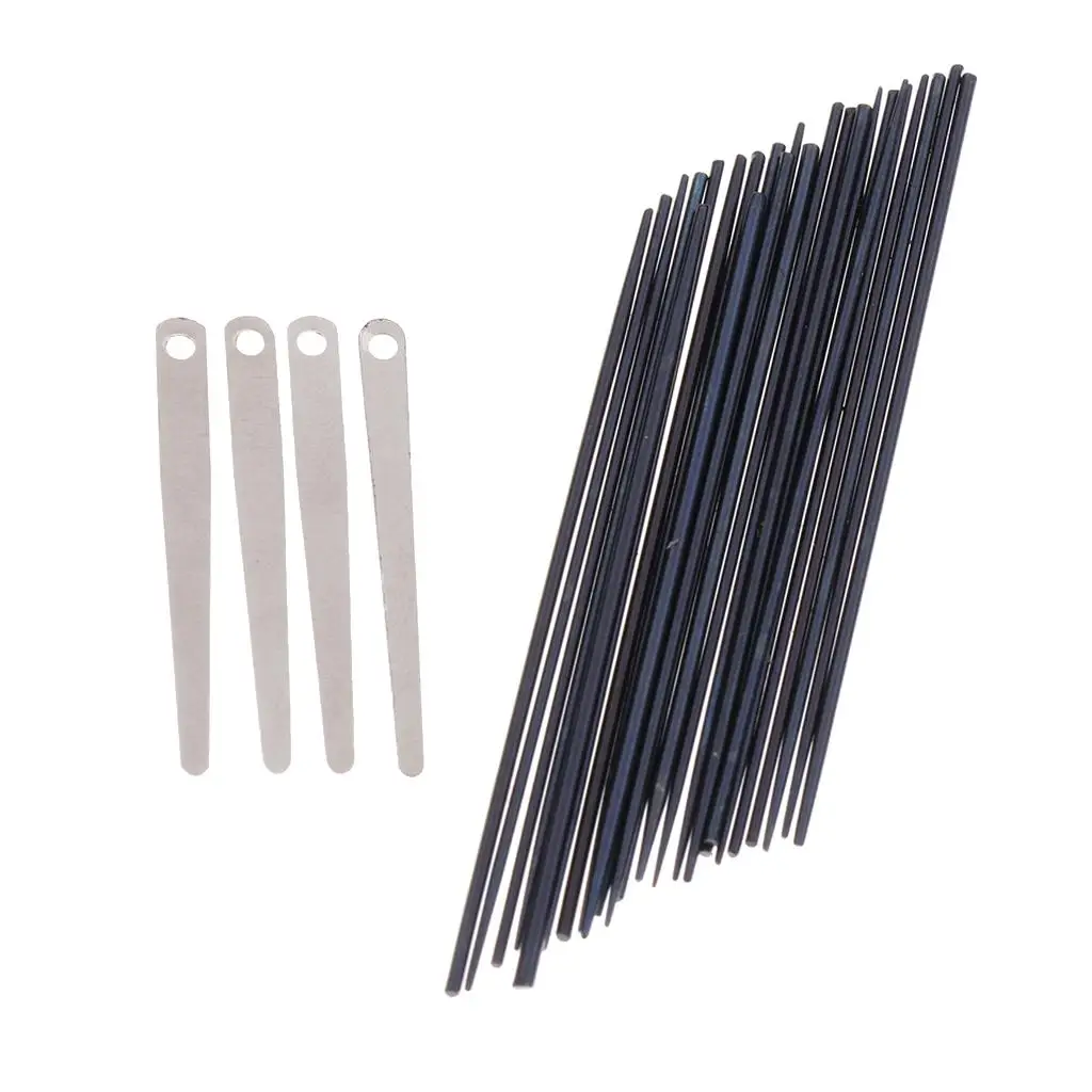 Saxophone Accessories 1 Set 24pcs Sax Spring Needles + 4pcs Sax Spring Leaf Screws DIY