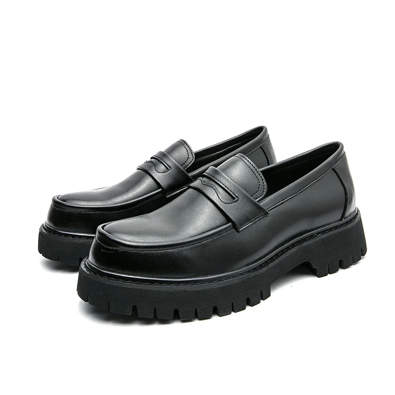 Men Leather Shoes Casual Slip on Dress Casual Spring Summer Business Formal Wedding Shoes Outdoor Tenis Masculino leather shoes
