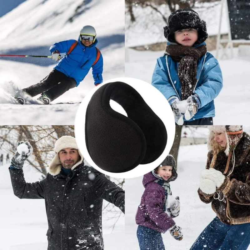 Cold Weather Gear Earmuffs For Men Women Ear Warm Protector Winter Outdoor Sport Cycling Skiing Soft Ear Cover Earflap rabbit ear ski helmet cover comfortable soft cartoon cycling skiing helmet hat cold proof lovely winter warm plush cap for women