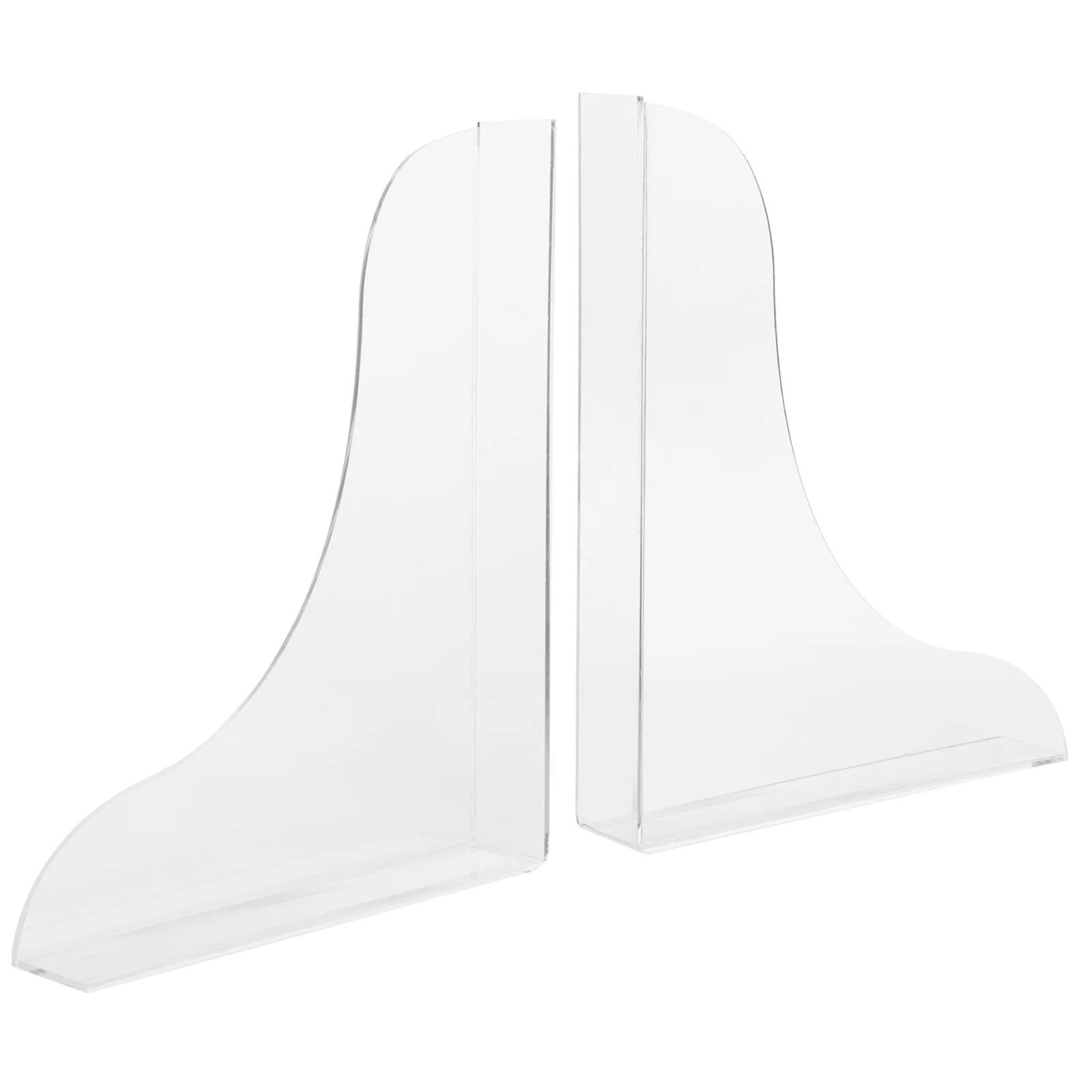 

2 Pcs Acrylic Shower Splash Guard Kitchen Sink Transparent Tape Tub Corner Adhesive