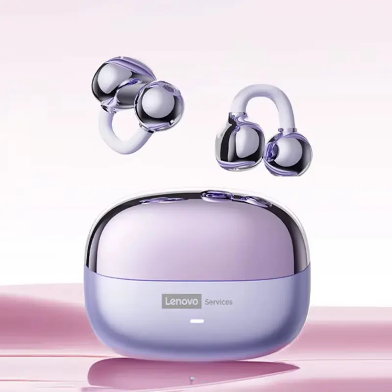 Choice Lenovo LE302 OWS Ear clip Wireless Earphones Low Latency HD Call Bluetooth Headphones HiFi Music Sport Fashion Earbuds - Image 24