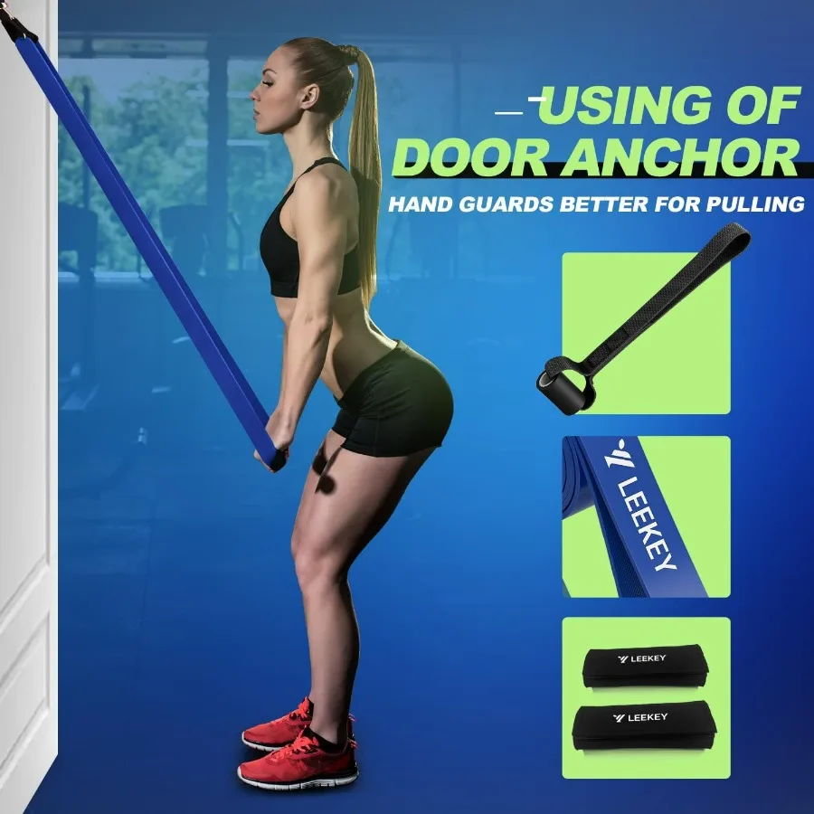Resistance Bands, Exercise Bands with Handles,Pull Up Assist Bands - Band Set with Door Anchor - Bands for Working Out,Band for