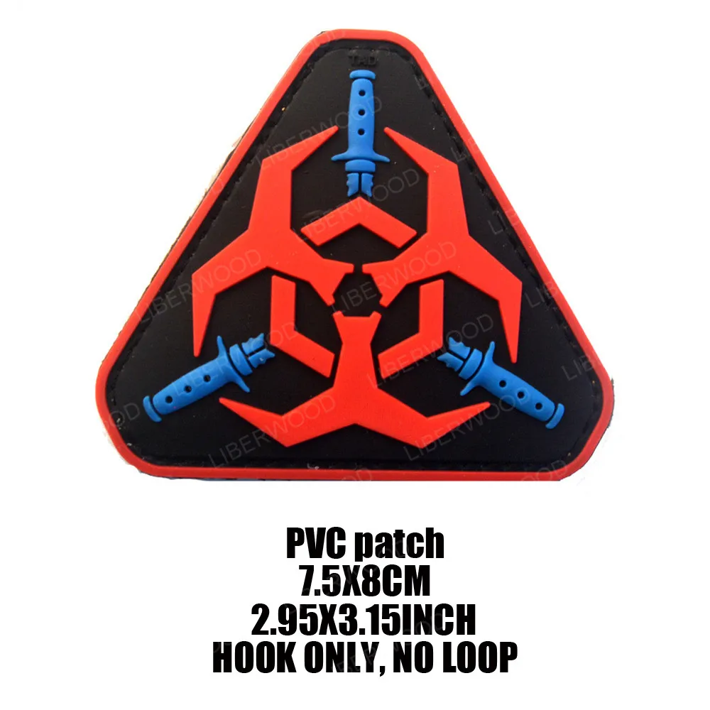 Umbrella Corporation Resident Evil Cosplay PVC Rubber 3D Fastener Patch