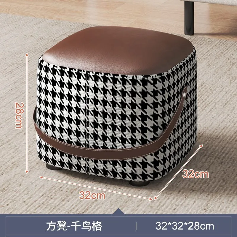 

Portable Chair Living Room Small Stools Sofa Side Feet Stool Storage Stool Shoe Changing Small Benches Ottomans Pouf Furniture