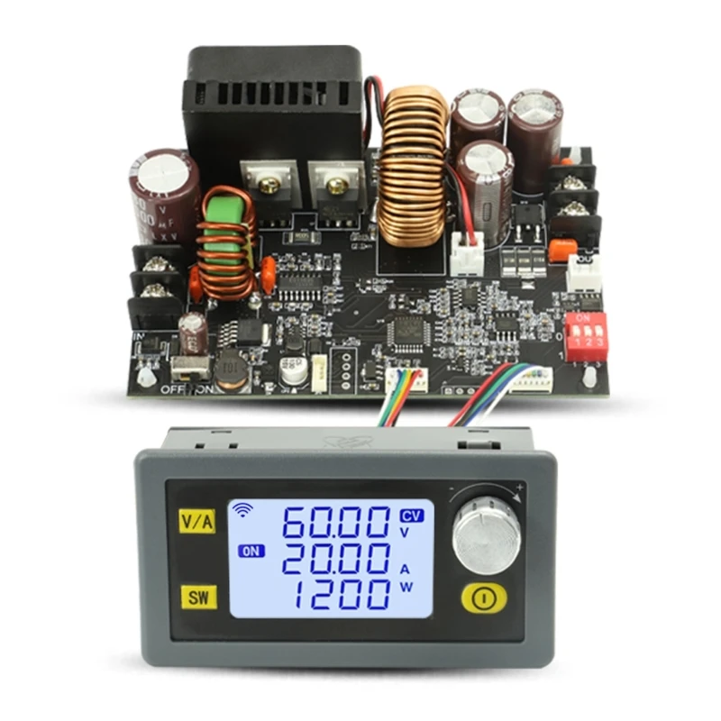 

DC-DC 20A Converter 6-70V to 0-60V Step-Down Voltage-Regulator High-Power Module with LCD Display XY6020L