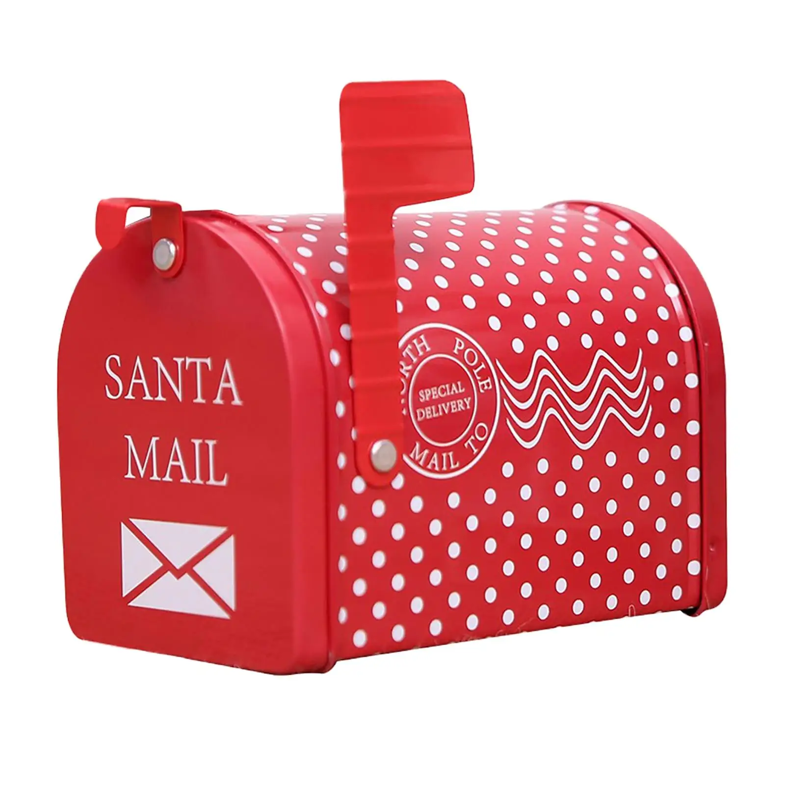 Christmas Letter Mailbox/Mailbox Mailbox with Christmas Decoration in the Garden