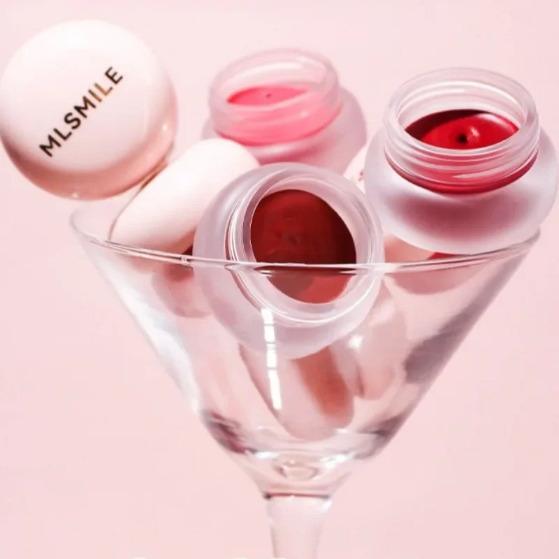 Jelly Lip Cheek Mud Matte Velvet Lip and Cheek Dual-use Blush Cream Lasting Waterproof Red Tint Lipsticks Rouge Blusher Makeup