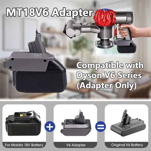 Battery Converter Adapter For Makita/Dewalt/Milwaukee/Bosch/Ryobi 18V  Li-ion Battery To For Dyson V6 V7 V8 Animal Vacuum Cleaner - AliExpress