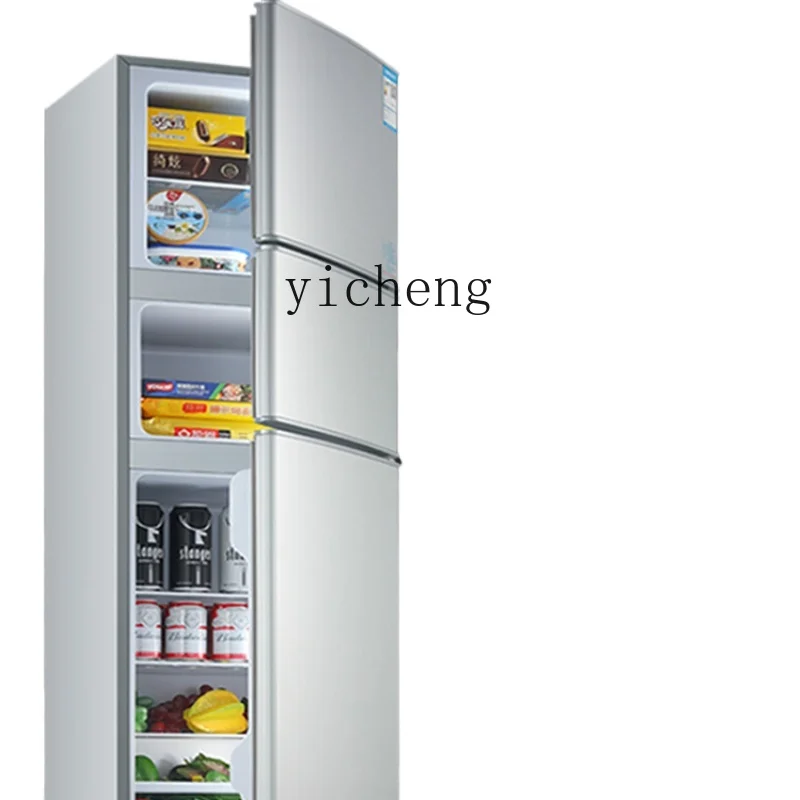 ZF First-Class Energy Efficiency Three-Door Household Refrigerator Small Energy Saving and Power Saving Two-Door Refrigerator
