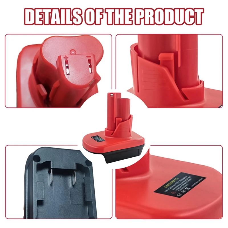 DM20M12 Battery Adapter For Dewalt 20V For Milwaukee 18V M18 Battery Convert To Milwaukee 12V M12 Cordless Tools Durable