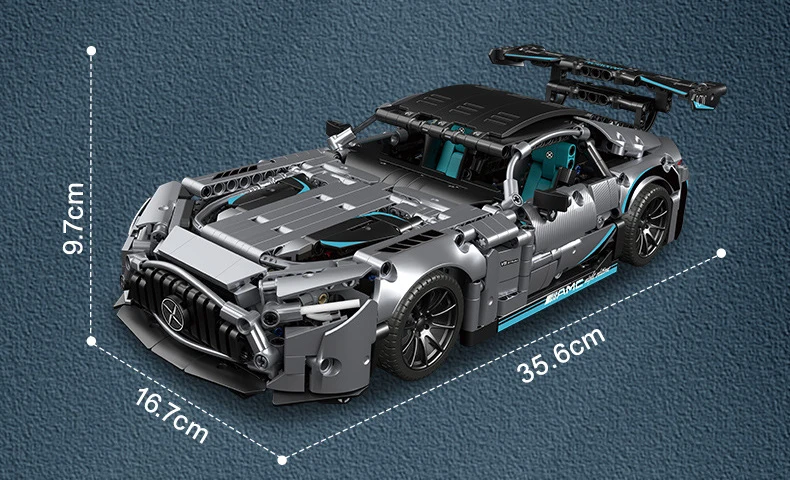 PlaneteJouets.com Silver Amg Gt compatible avec briques LEGO Technic