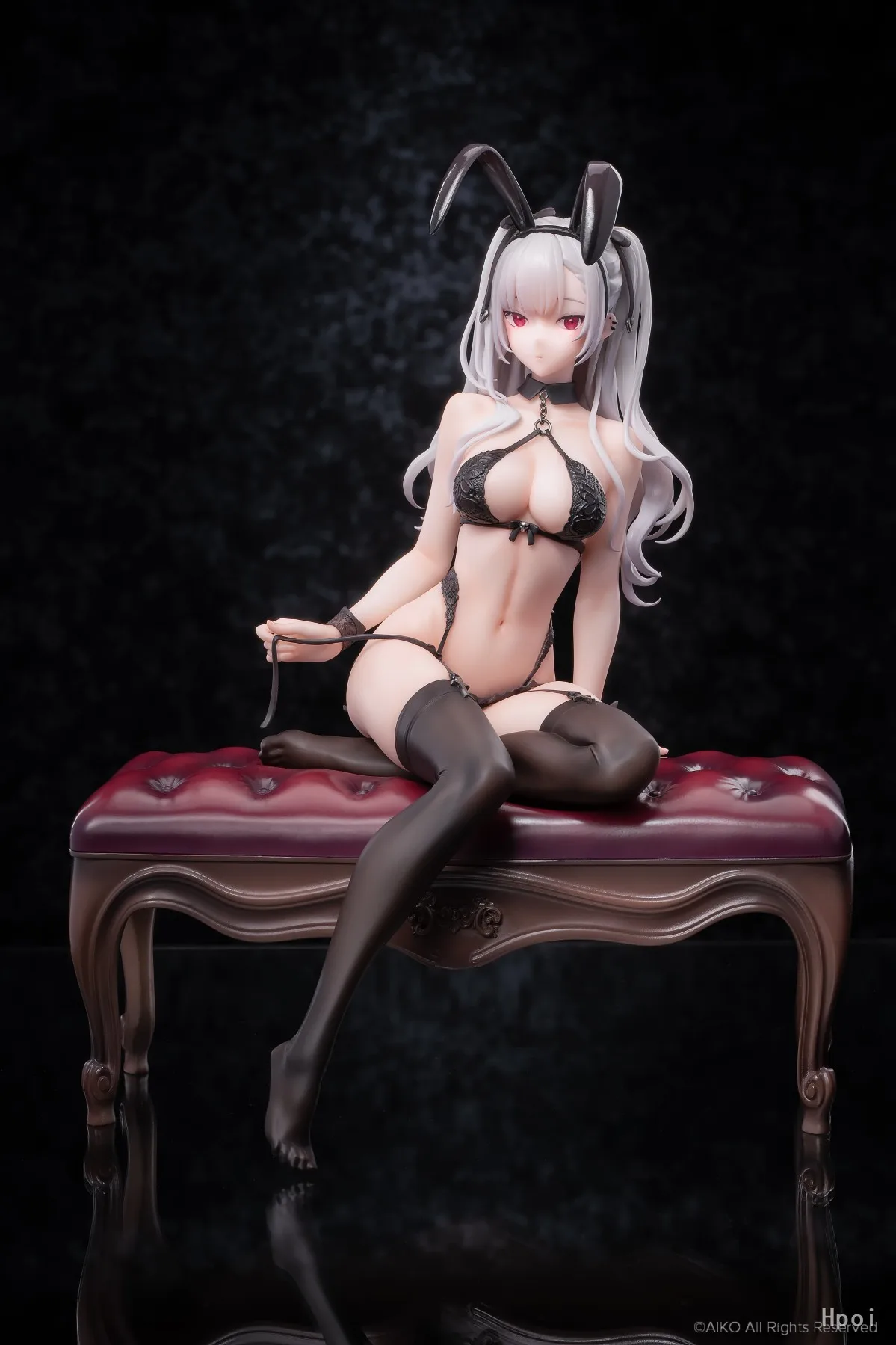 

Original Anime peripheral character Rabbit girl black rabbit outfit Black stockings Sexy Beauty hand do Classic Hand do