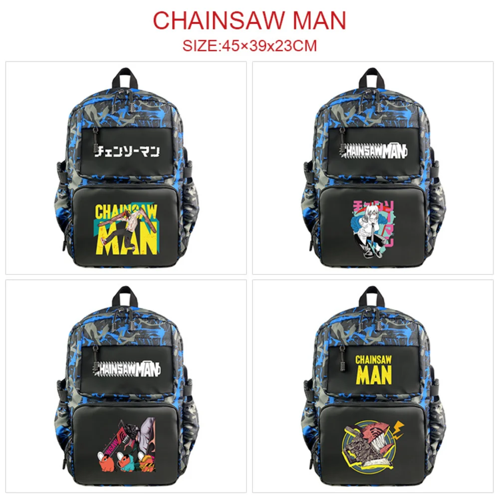 

Chainsaw Man Backpack USB Anime Canvas Charging Zip Casual Schoolbag Shoulder Bags Mochila Laptop Travel Bag Rucksack Unisex
