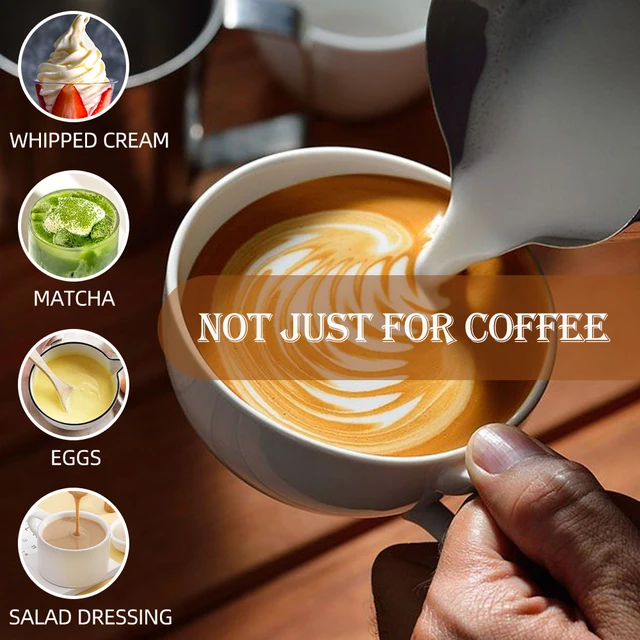 Montalatte elettrico Montalatte elettrico Caffè Mini schiumatore Frullino per le uova Cucina nera Piccola potenza 6