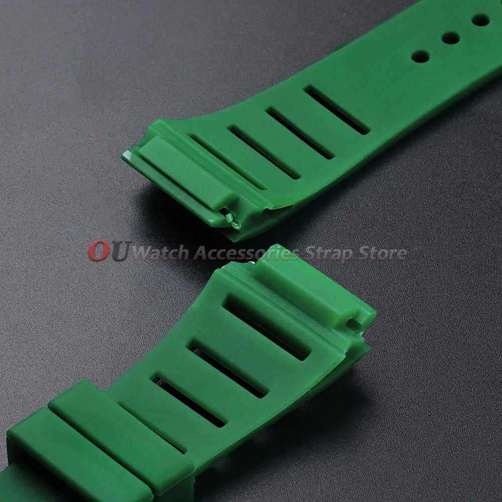 Durable Waterproof Silicone Sports Watch Strap - Versatile Rubber Bracelet
