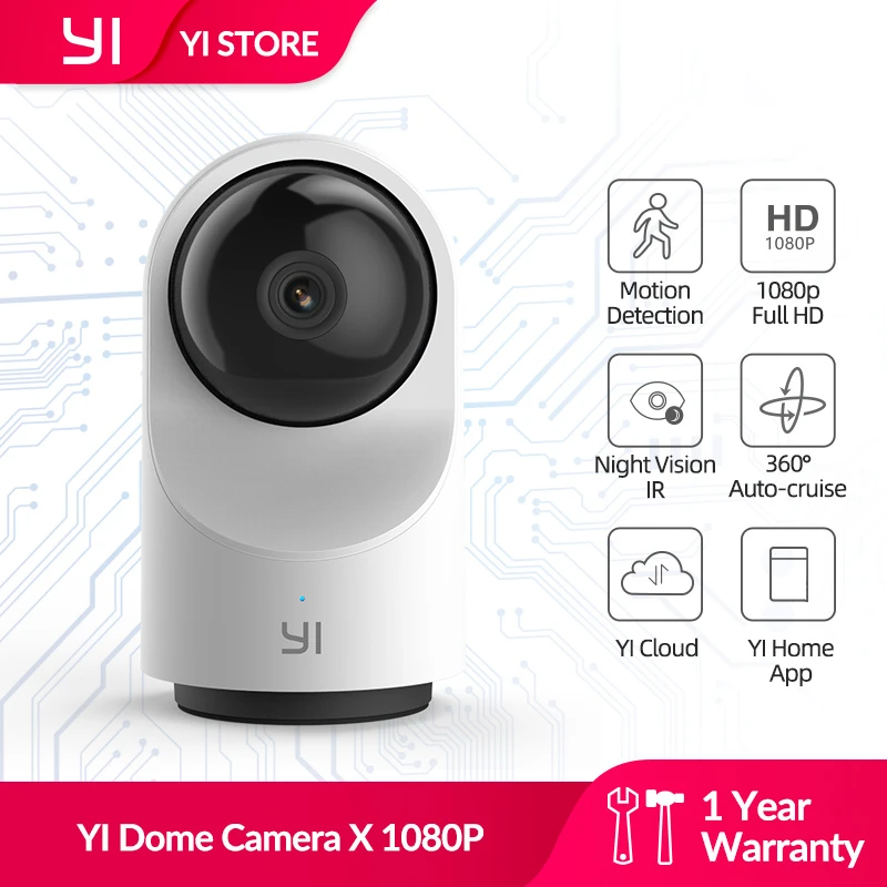 Yi Dome Camera X 1080p Full Hd Aibased Twoway Audio Security Ip Cam