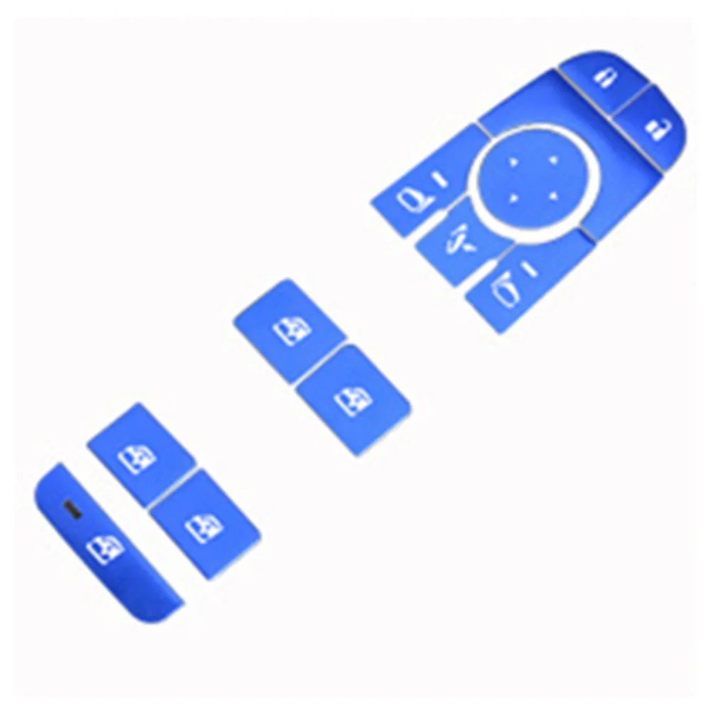 

Sleek and Stylish Interior Upgrade Inner Car Window Lift Button Switch Sticker Trim for Nissan for Rogue 2021 2023 Blue