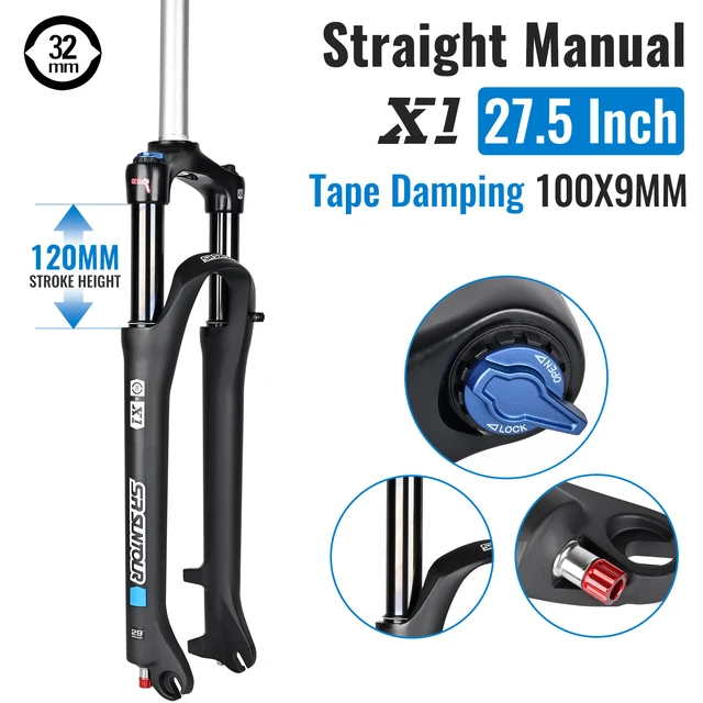 SR SUNTOUR XCR Mountain Bike Suspension Fork 120mm Travel QR
