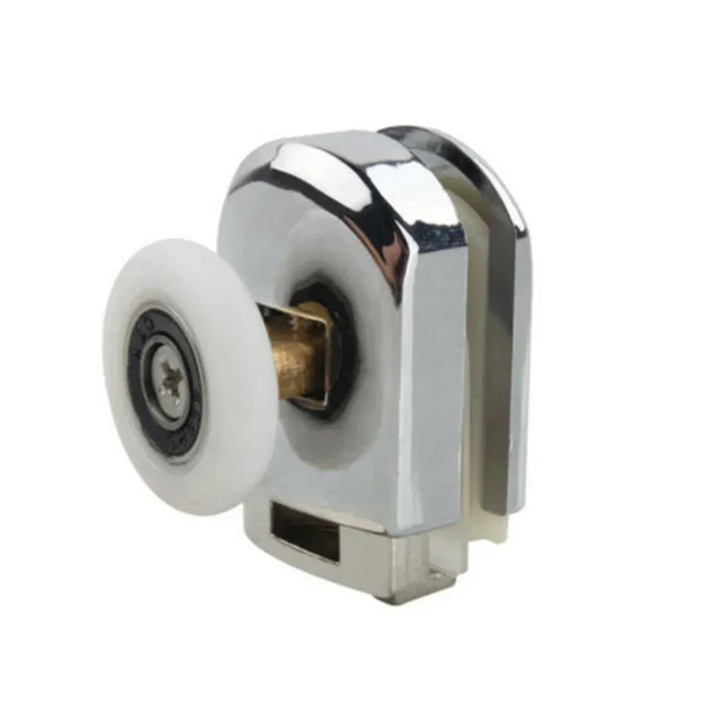 Shower Door Rollers 4 Pcs Zinc Alloy Single Shower Door Roller Runners Wheels Pulley 25mm Glass Sliding Pulley Hardware shower door rollers sliding door roller shower room pulley shower room rollers sliding door pulley