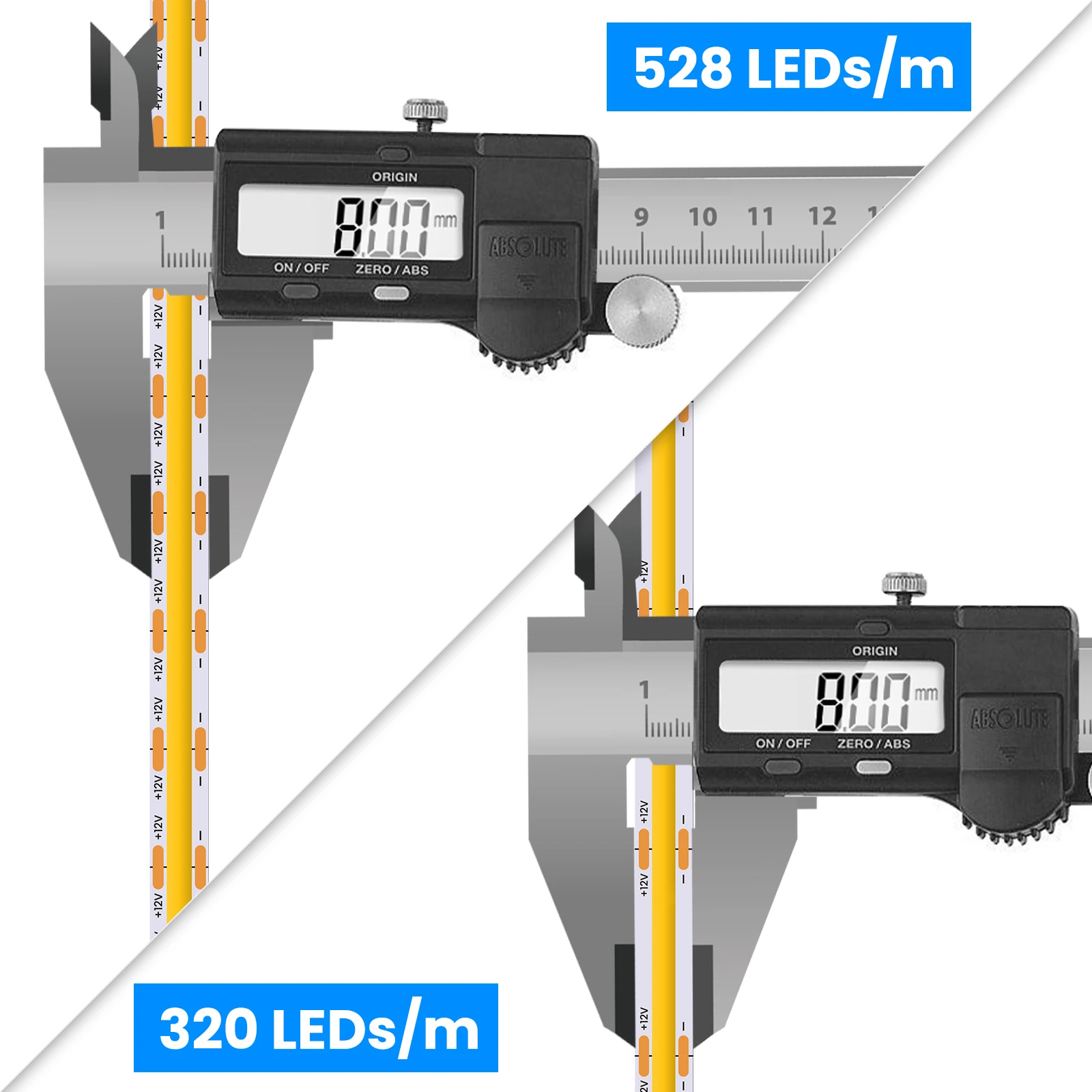 COB LED Strip Lights 320 480 528LEDs/m High Density Flexible Tape Ribbon Sc9ed1a286c0540e0b1d074cb9a9c2db8W