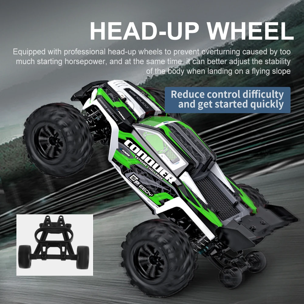 16102 1:16 Rc Car With Led Light 4WD 50km/h Off-road Vehicle High Speed Drift Car For Kid Vs Wltoys Boys Kids Birthday Gifts 5