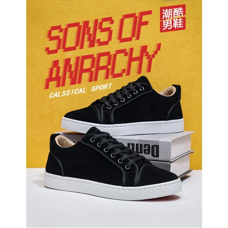 2026 New Trendy Round Toe Men Casual Flats Comfortable Non Slip Hard Wearing Sport Shoes Cross Tied Concise Lightweigh Sneakers 6
