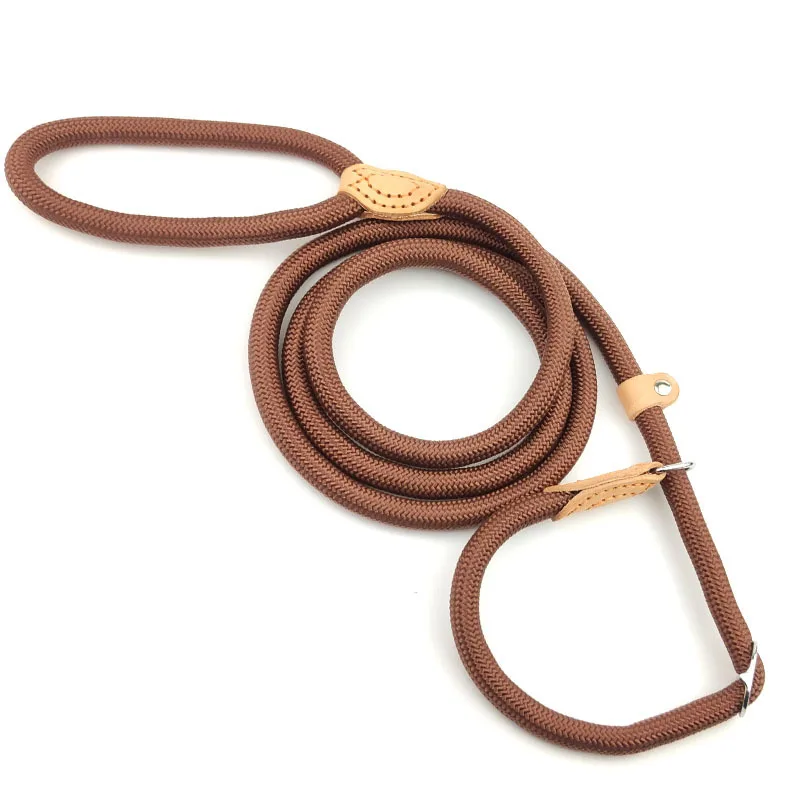 thumbnail image 1 of Correa para perros con cuerda antideslizante, correa de plomo, cuerda trenzada resistente, collar de lazo ajustable, correas de entrenamiento para perros pequeños y medianos, 1 of 5