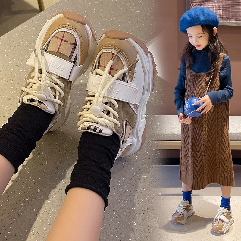 Kid Sport Shoe Boy Autumn New Retro Girl Luxury kid Student Running Shoe Casual Trend Tennis Shoes sports shoes kids sneakers kids shoes kids sports shoes