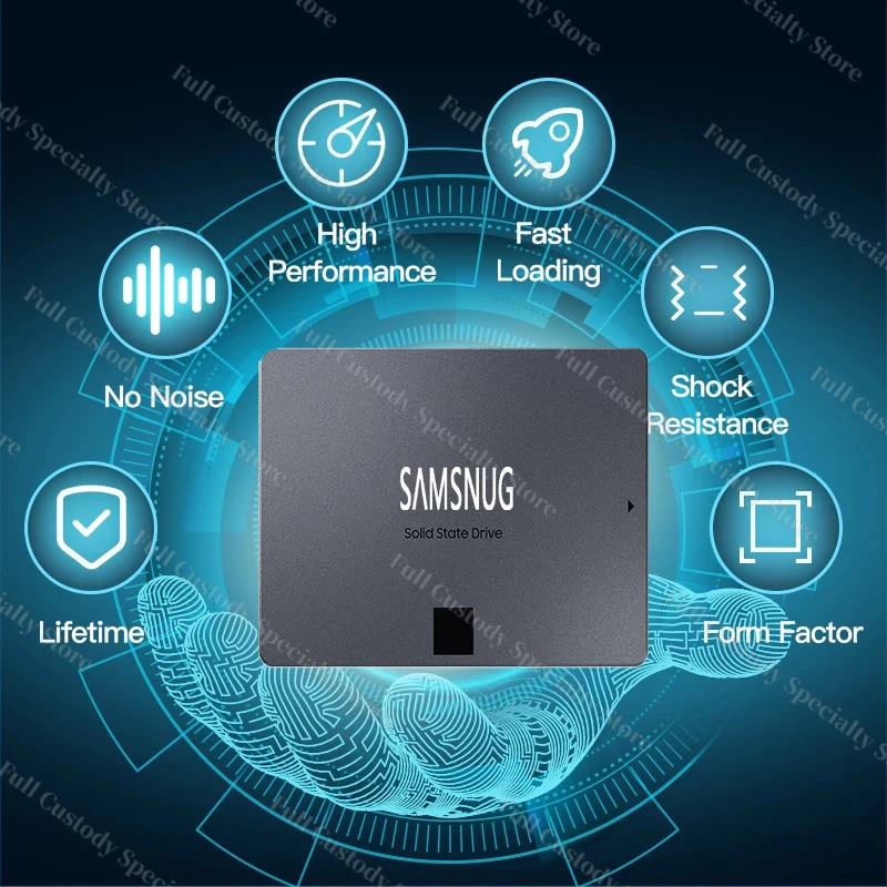 Ʈ ũž PS5 PC PS4   ָ Ʈ ϵ ̺  ũ, SSD 1TB 2TB 4TB 2.5 ġ SATA III SSD 870 EVO 8TB