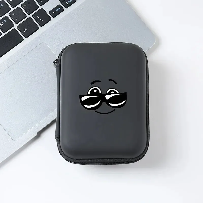 Portable Small Storage Case Zipper Pouch Bag for Earphone Headphone Cable