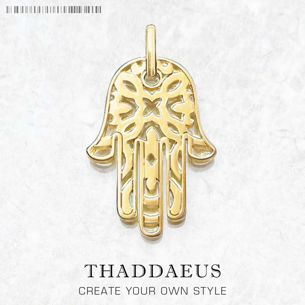 Pendant Hand of Fatima,Brand New Pure Gold Color Jewelry Europe Accessorie 925 Sterling Silver Gift For Women Men 1 Pendant Hand of Fatima,Brand New Pure Gold Color Jewelry Europe Accessorie 925 Sterling Silver Gift For Women Men 1