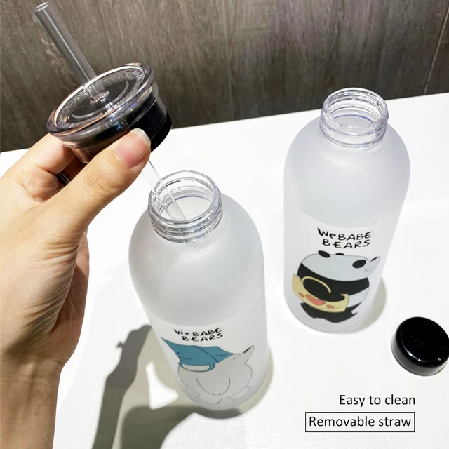 Cute Panda Bear Cup With Straw - the perfect eco-friendly water bottle for adults