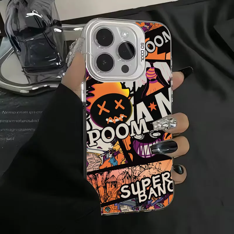 Blackened Clown Style Shockproof Phone Case with Bumper Protection