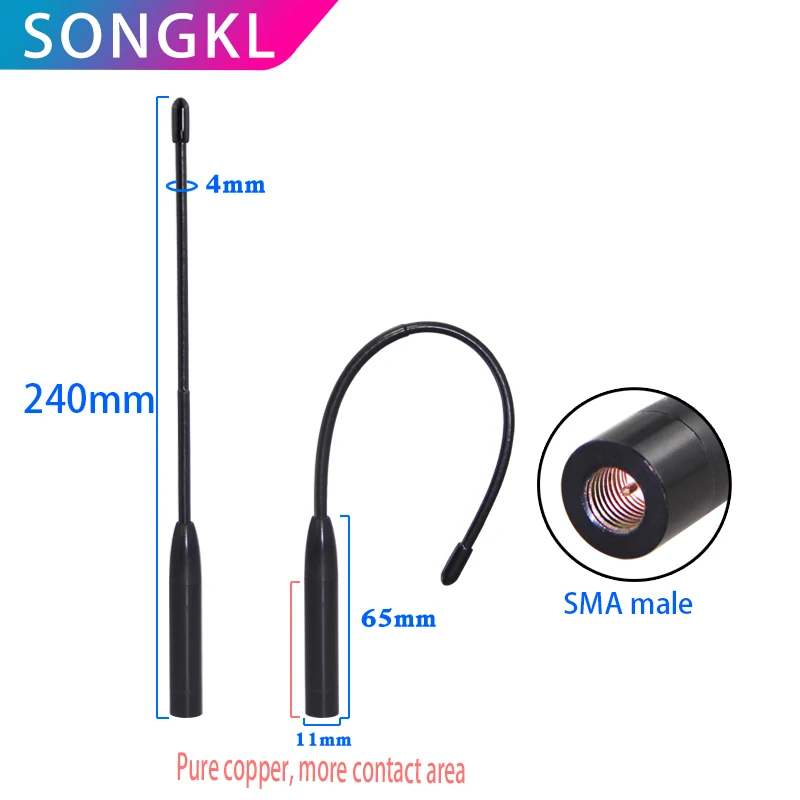 868/915MHZ/902-928MHZ/ 1.2G/ 1.4G/WIFI2.4G 소프트 휩로드 소프트 안테나 SMA 남성 무 지향성 고 이득 수신 GSM 안테나